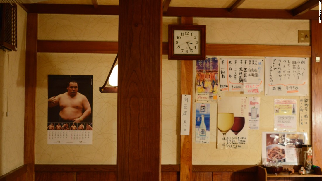 &quot;Japanese people aren&#39;t as interested in sumo as they used to be,&quot; one woman told CNN in Mizuguchi, a shokudo (Japanese home-style cooking) restaurant in the Asakusa neighborhood. A big flat screen TV dominates one wall, and the owner is known for her rich knowledge of the sport.&lt;br /&gt;&lt;br /&gt;The customer, who asked that CNN not use her name, said: &quot;Like most sports in Japan, it&#39;s becoming more international. The Japanese (wrestlers) aren&#39;t hungry. The Mongolians are hungry.&quot;