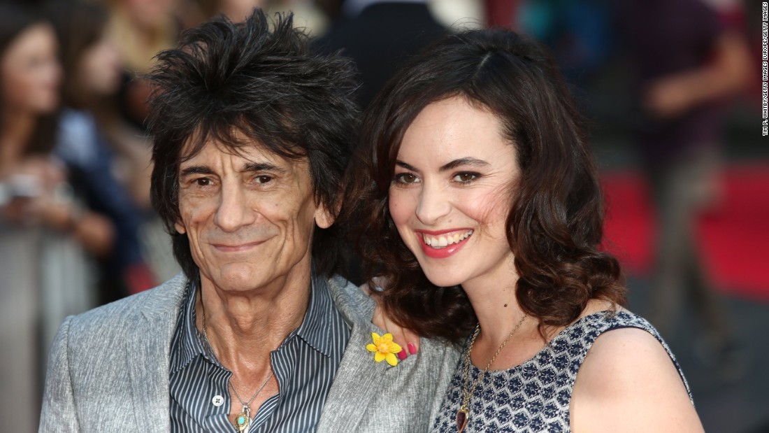 Ronnie Wood, 68, and wife Sally, 37, had twin girls during the Memorial Day weekend. The Rolling Stones guitarist already has four children.