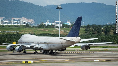 A Boeing 747-200F plane with the registration number TF-ARM is seen parked on the tarmac at Kuala Lumpur International Airport (KLIA) in Sepang