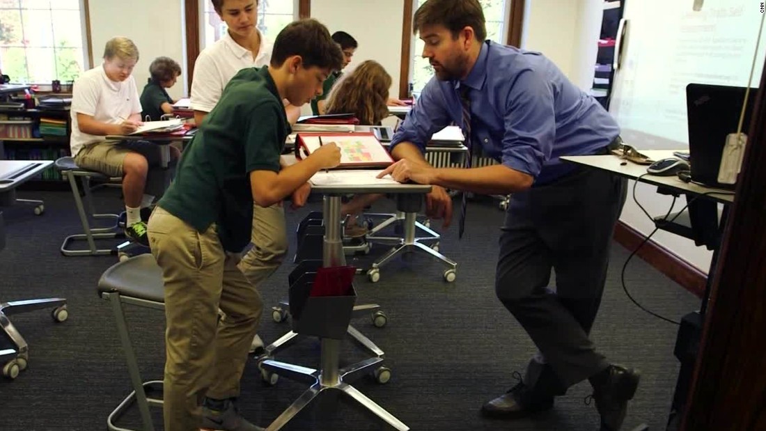Students Using Standing Desks To Learn Cnn