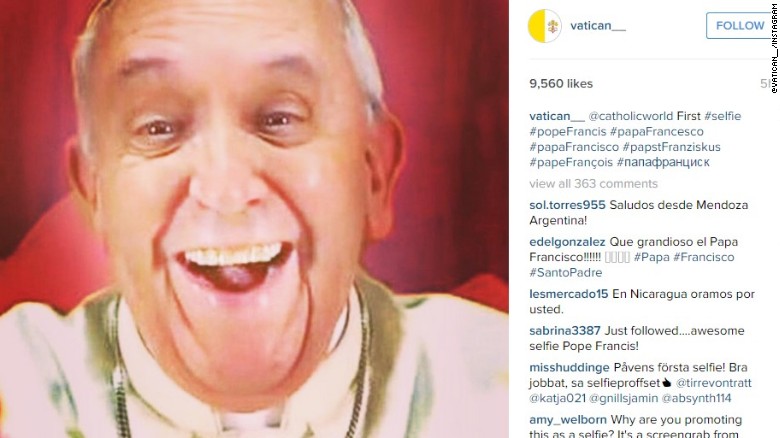 Pope Francis Selfie Is A Fake Cnn