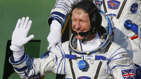Britain&#39;s astronaut Tim Peake prior to blasting off to the International Space Station (ISS), on December 15, 2015.