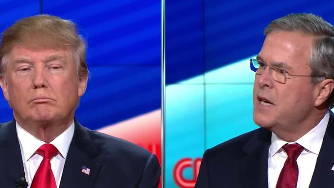 Jeb Bush Attacks Donald Trump Trump Hits Back Cnn Video