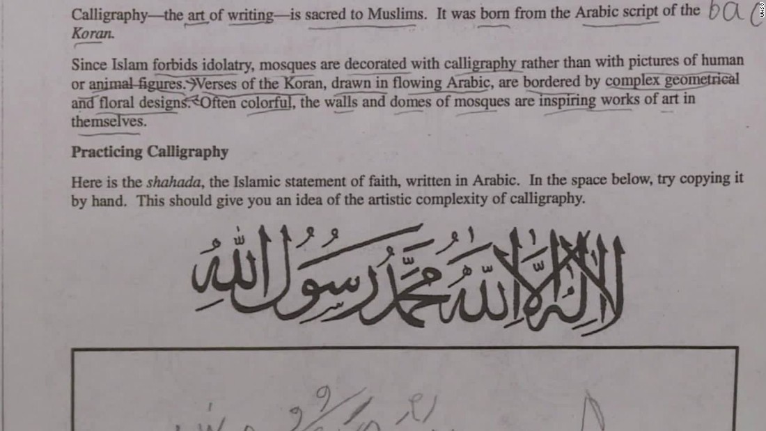 Schools in Virginia shut over anger at Islam homework - CNN