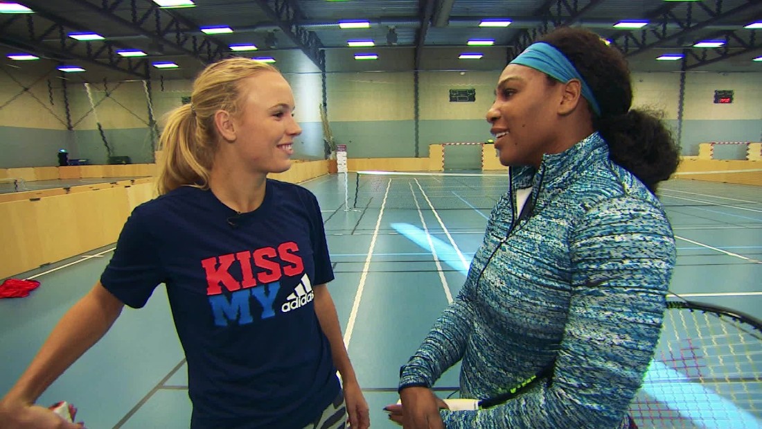 When Serena met Caroline Tennis friendly foes