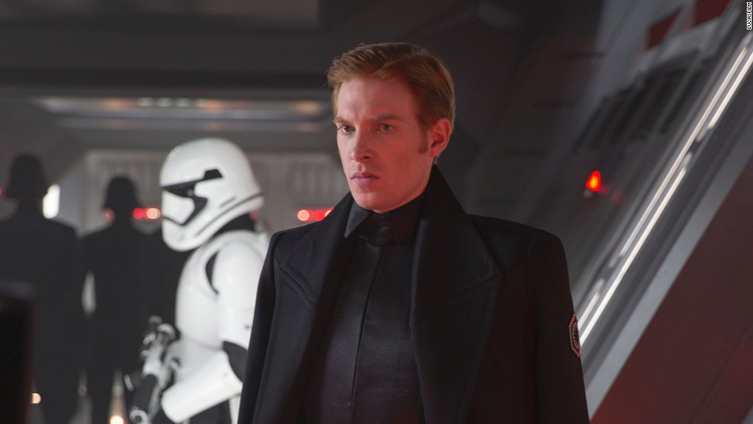 &lt;strong&gt;General Hux&lt;/strong&gt; (Domhnall Gleeson), a young but high-achieving officer in the First Order, the successor to the Empire. Gleeson, the son of actor Brendan, is prolific: in the past few years, he&#39;s had hits with &quot;Harry Potter,&quot; &quot;About Time,&quot; &quot;Brooklyn&quot; and &quot;The Revenant.&quot;