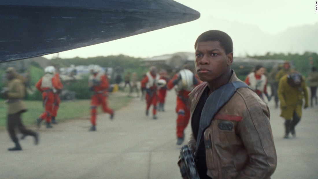 &lt;strong&gt;Finn&lt;/strong&gt; (John Boyega), a disillusioned member of the First Order. Boyega is no veteran of the silver screen but did have a hit with sci-fi comedy &quot;Attack the Block&quot; in 2011, a performance that drew the attention of &quot;The Force Awakens&quot; director J.J. Abrams.
