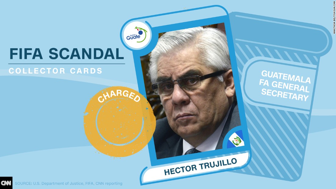 FIFA scandal collector cards Trujillo
