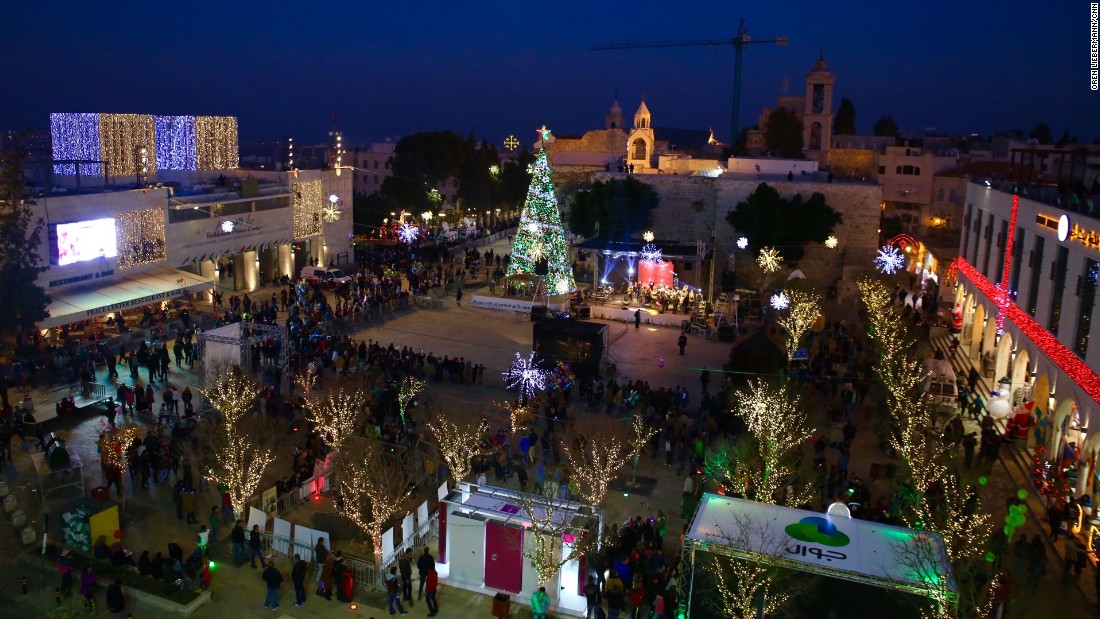 Another Christmas scene in Bethlehem, West Bank, on Thursday.