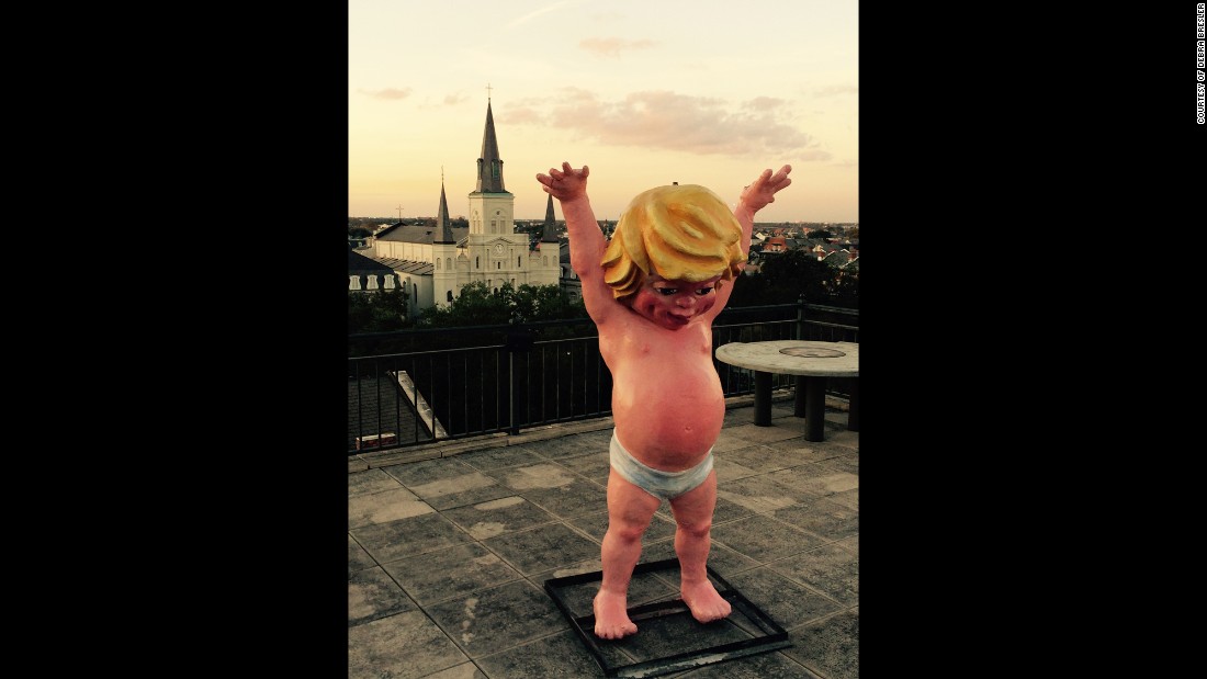 In New Orleans, a 6-foot-tall baby sculpture is displayed on the roof of Jax Brewery during the city&#39;s New Year&#39;s Eve festivities. The statue, which was unveiled in 2000, will be retired after making one last appearance to ring in 2016. 