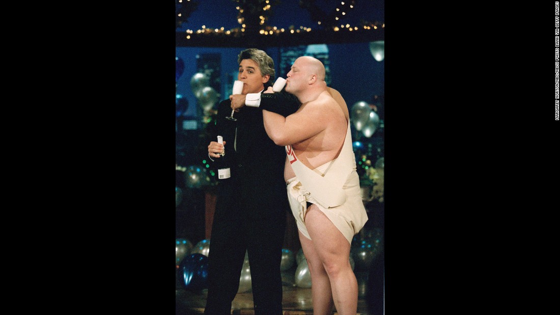 Jay Leno rang in 1997 with a man dressed as Baby New Year on &quot;The Tonight Show with Jay Leno.&quot;  &lt;br /&gt; 