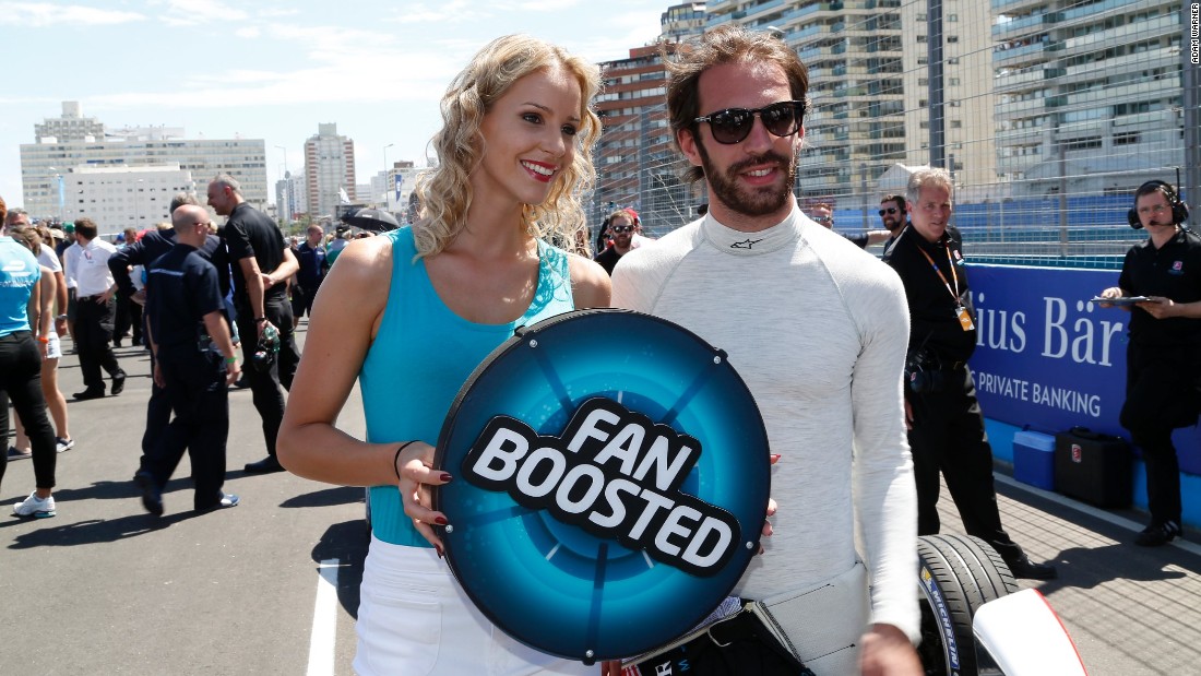 Formula E aims to bring fans closer to the sport. The Fan Boost vote means the audience can even give their favorite driver a 100kJ surge of power during the race. Frenchman Jean-Eric Vergne, pictured, proved popular with the fans in Uruguay.