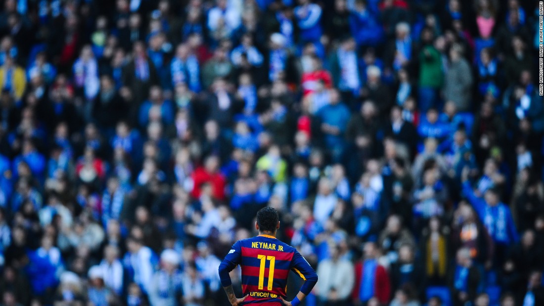 Neymar was another of Barca&#39;s stars that struggled to get behind a determined Espanyol rearguard.