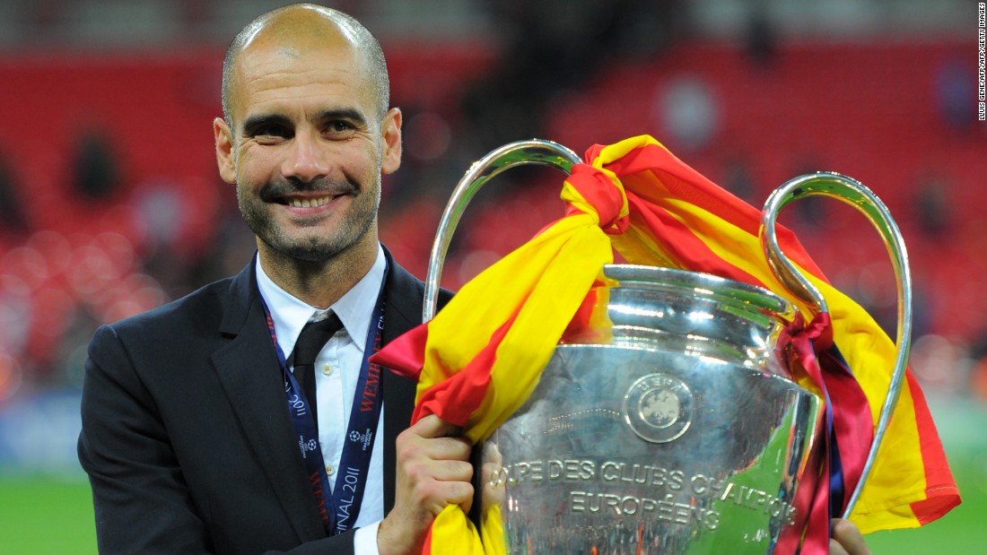 European glory did not elude Guardiola in his first coaching job, with Spanish giants Barcelona. As well as winning three La Liga titles he also won two Champions League crowns, in 2009 and 2011. In all, he won 14 major trophies in his four-year stint with the Catalan club.