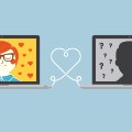 Online dating illustration