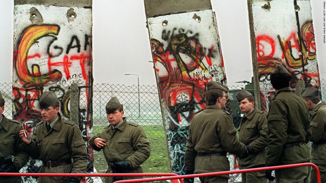East German border guards demolish a section of the Berlin wall in order to open a new crossing point between East and West Berlin at the border line near the Potsdamer Square on November 11, 1989. Mielke was arrested and the Stasi disintegrated as furious protestors stormed its offices across the country. BFC&#39;s days as a powerhouse club were over.