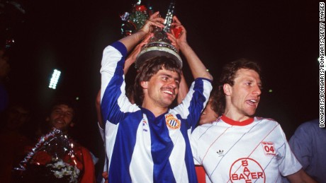 Falko Gotz won the UEFA Cup with Bayer Leverkusen in 1988.