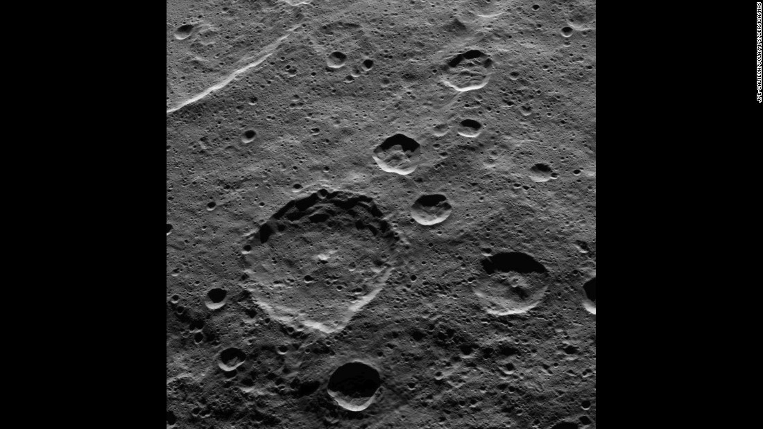 You can see part of Ceres&#39; southern hemisphere in this image taken on October 18, 2015. The big crater in the middle of the picture is called Hamori after a Japanese god and protector of tree leaves. The crater is 37 miles (60 kilometers) in diameter. Dawn was 915 miles (1,470 kilometers) above Ceres when the photo was taken.