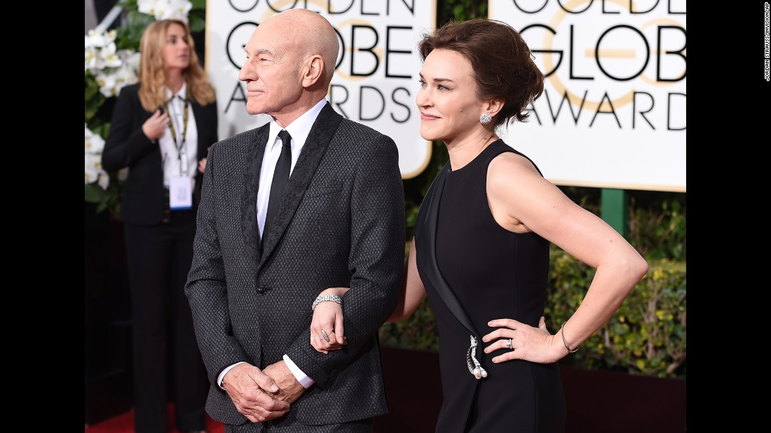 Patrick Stewart and his wife, Sunny Ozell