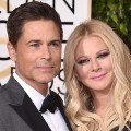 golden globes red carpet 2016 - Rob Lowe and Sheryl Berkoff
