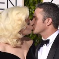golden globes red carpet 2016 - Lady Gaga and Taylor Kinney