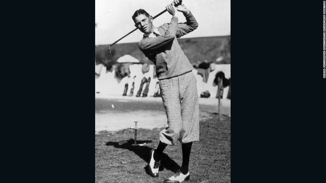 Horton Smith, pictured circa 1925, won 10 tournaments before he turned 22, when the PGA Tour was in its infancy and golf was a mixture of professional and amateur competitions.  