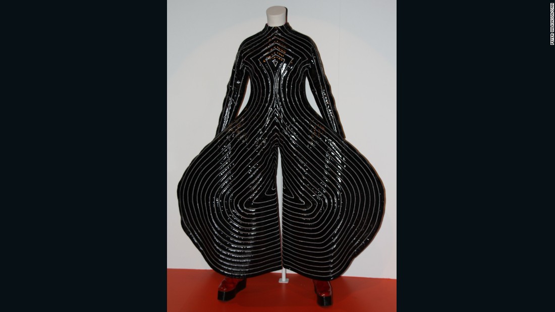 This costume was made for Bowie on the 1973 &quot;Aladdin Sane&quot; tour by Japanese designer Kansai Yamamoto. Bowie said the designs were &quot;everything I wanted... outrageous, provocative and unbelievably hot to wear under the lights.&quot; 