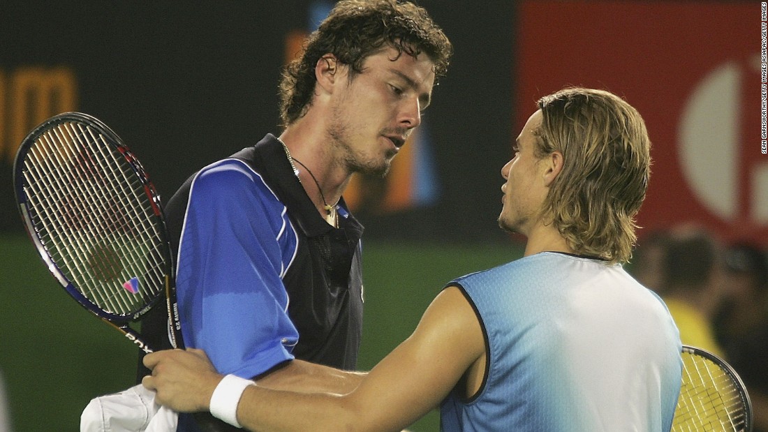 Hewitt reached his only Australian Open final in 2005 but was beaten by Marat Safin. The Russian came from behind to win 1-6 6-3 6-4 6-4.
