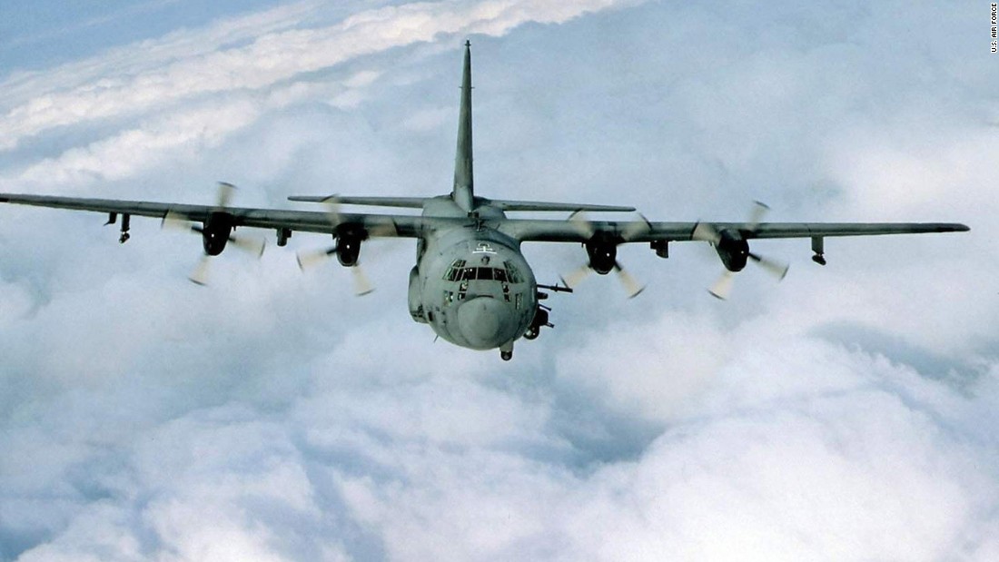 The AC-130H Spectre and the AC-130U Spooky gunships are designed for close air support, air interdiction and force protection. Armaments on the Spectre include 40mm and 105mm cannons. The Spooky adds a 25mm Gatling gun.
