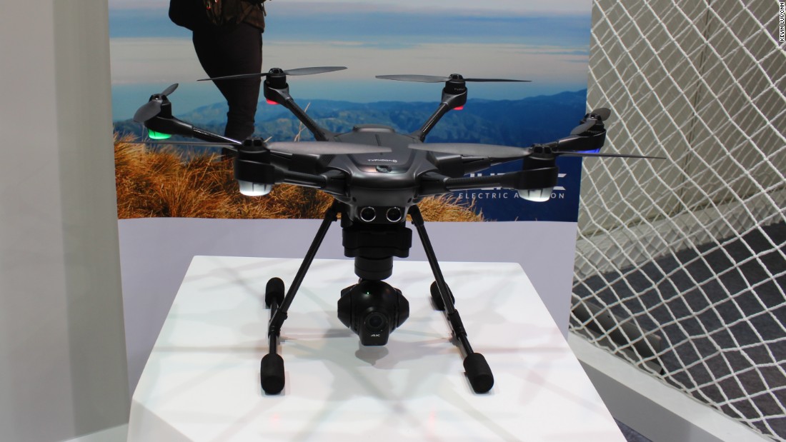 This is the Yuneec Typhoon H drone, fresh from Las Vegas, where PCMagazine named it the best drone at this year&#39;s CES. It has been called the closest competitor to DJI, the dominant consumer drone maker, to date.