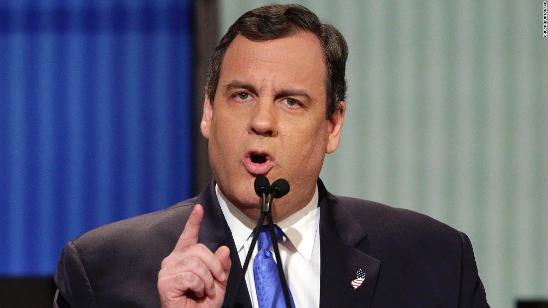 Christie, like most of the candidates on stage, continued to be tough on the current administration. &quot;Tuesday night, I watched story time with Barack Obama,&quot; he said of the recent State of the Union address. Christie also said &quot;you cannot give Hillary Clinton a third term of Barack Obama&#39;s leadership. I will not do that. If I&#39;m the nominee, she won&#39;t get within 10 miles of the White House.&quot;