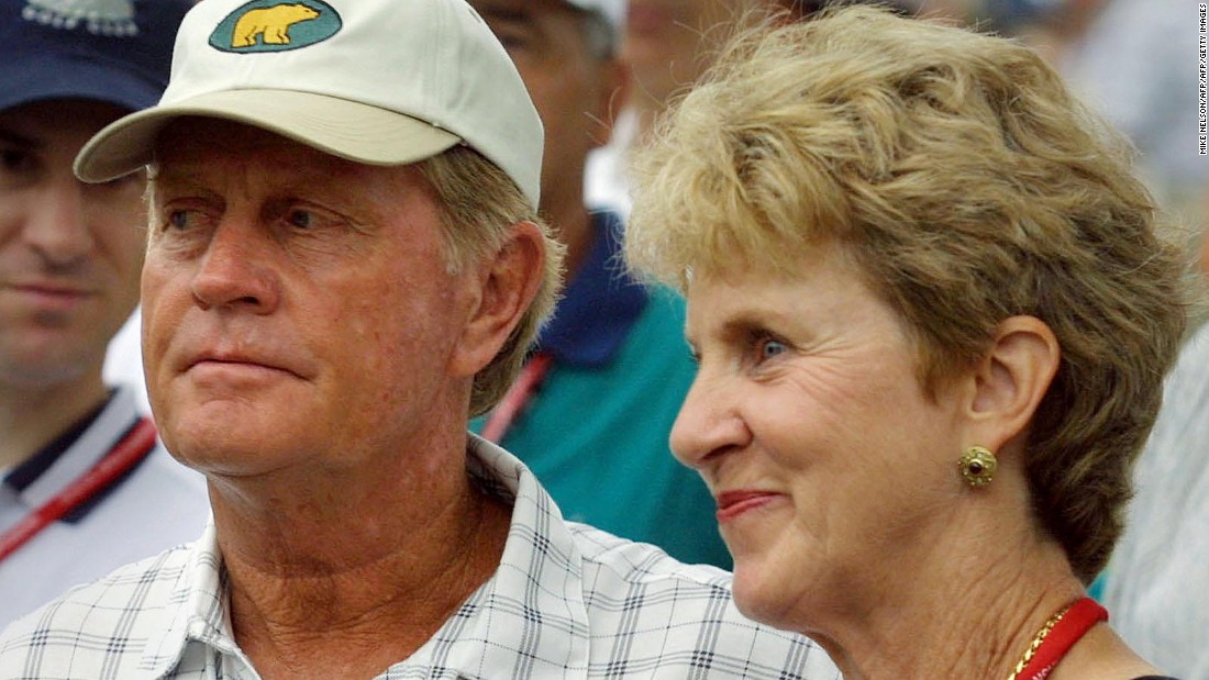 Nicklaus and his wife Barbara started children&#39;s charity work after their infant daughter was saved from choking to death by a Columbus hospital. Here they watch their son Gary competing in the 2001 U.S. Open golf tournament.