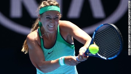 Victoria Azarenka says she &quot;looks forward to hopefully having positive developments soon so that this difficult situation can be resolved&quot; so she can resume competing.