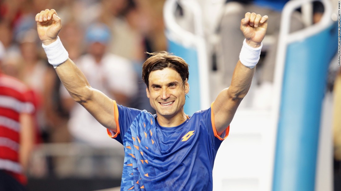 David Ferrer overcame big-serving American John Isner 6-4 6-4 7-5 and will face Britain&#39;s Andy Murray in the quarterfinals.