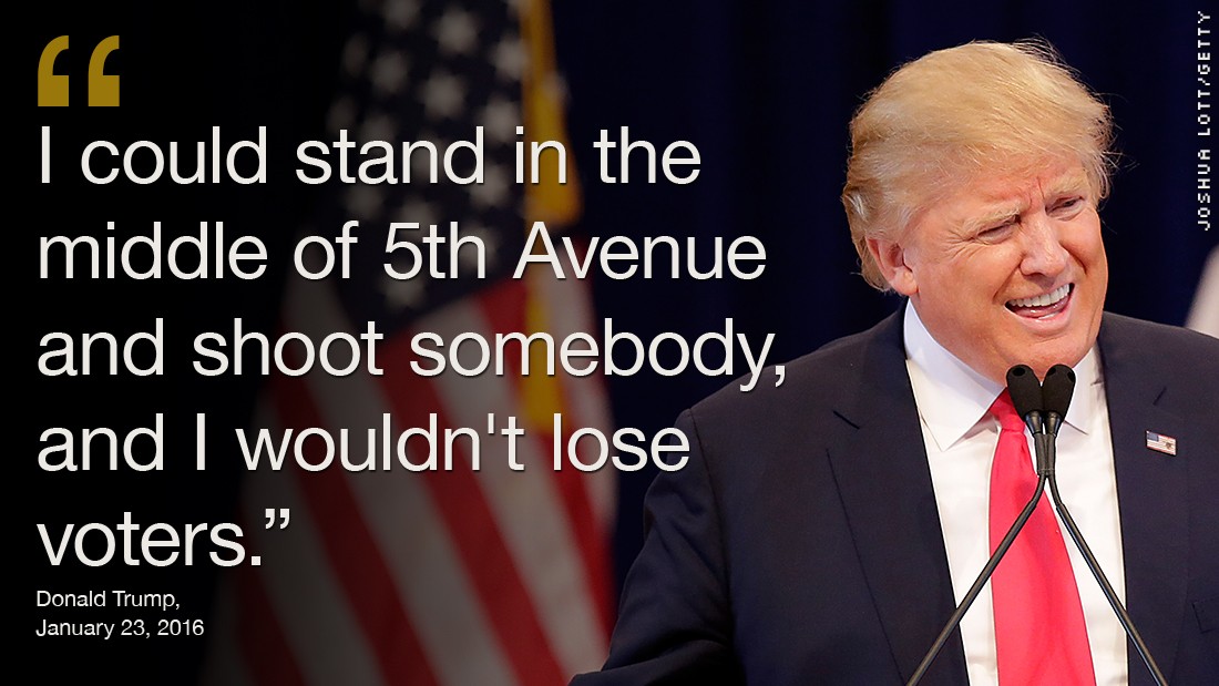 Image result for trump shoot someone on 5th avenue