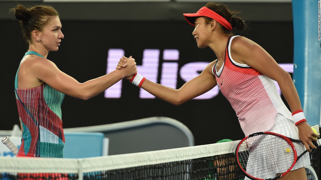 After winning three qualifying matches, Zhang shocked world No. 2 Simona Halep in the opening round in Melbourne. 