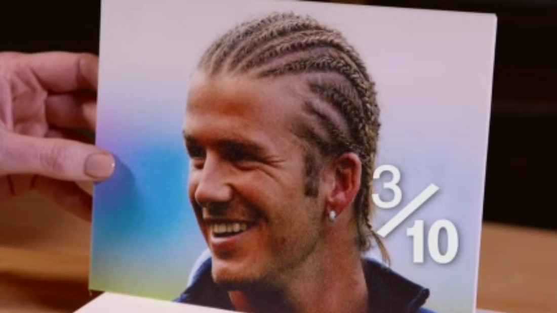 What does Joe Hart think of this effort from David Beckham, the man with perhaps the most storied hairstyle portfolio of all? Hart says: &quot;He&#39;s a legend, isn&#39;t he?  That style&#39;s probably not great but as a whole, he pulls it off, doesn&#39;t he? Yeah, you can&#39;t knock him. 3/10 -- 10 being bad.&quot;&lt;br /&gt;