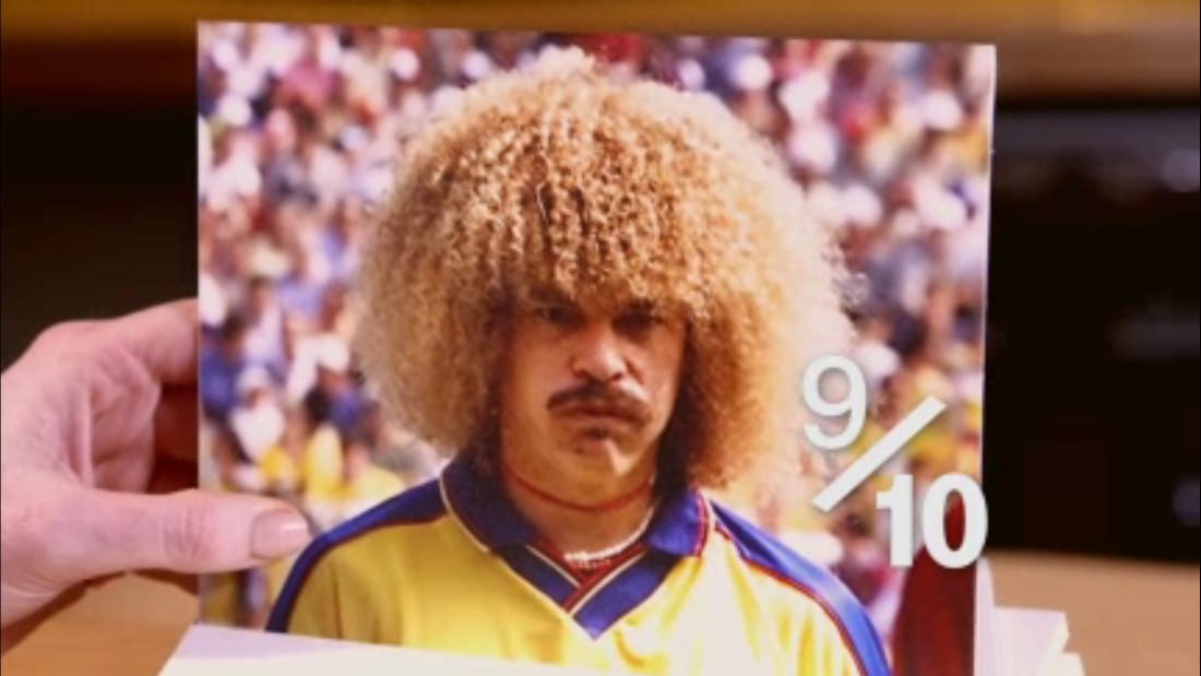 Hart is in awe at the sight of Carlos Valderrama. &quot;Amazing...that is amazing ... yeah, amazing. It&#39;s a 9/10. It is terrible, but he worked it.&quot; Today, the likes of Marouane Fellaini and David Luiz try in vain to continue the Colombia midfielder&#39;s legacy. In truth, he has no hair apparent.&lt;br /&gt;