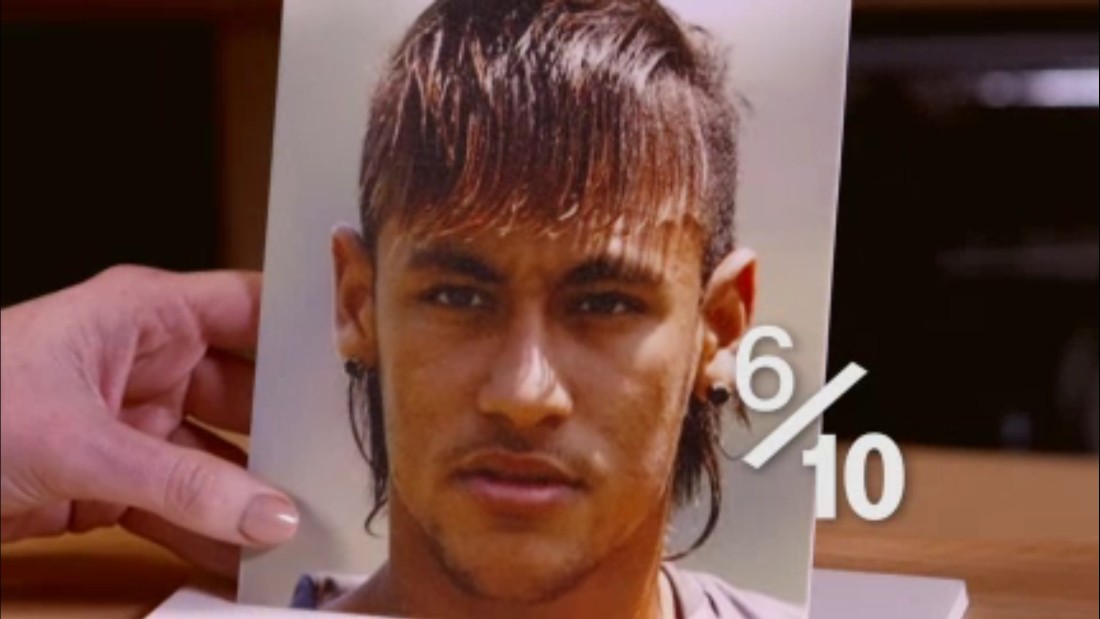 Neymar, circa 2013: a melange of at least four different hairstyles. &quot;You&#39;ve got to bear in mind the time,&quot; Hart says. &quot;This was probably when this was vaguely acceptable -- not recently!&quot; Lengthy fringe, gelled Mohican, shaved sides ... unforgivable mullet. But he is kind to the Barca man: &quot;That&#39;s a 6/10.&quot;&lt;br /&gt;