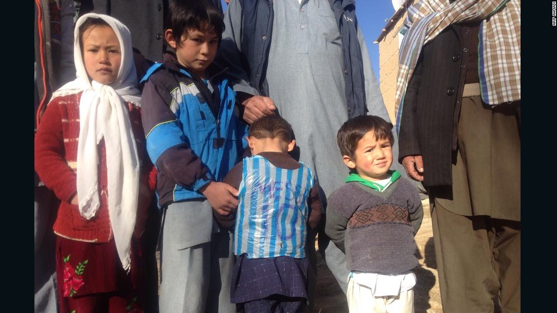 The Ahmadis lived in Jaghori, southwest of Kabul in Afghanistan. Murtaza wants to be a footballer when he grows up.