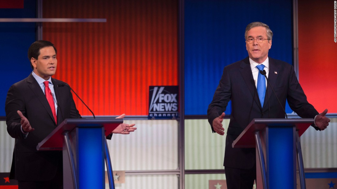 Rubio And Bush Argue Over Immigration Cnn Video