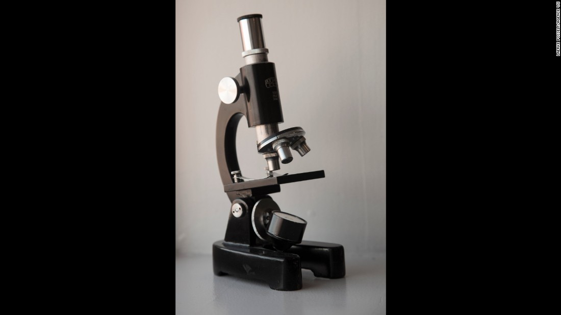 Schou used this microscope to examine his own sperm years before eventually opening Cryos.