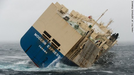 Righting attempt planned for listing cargo ship