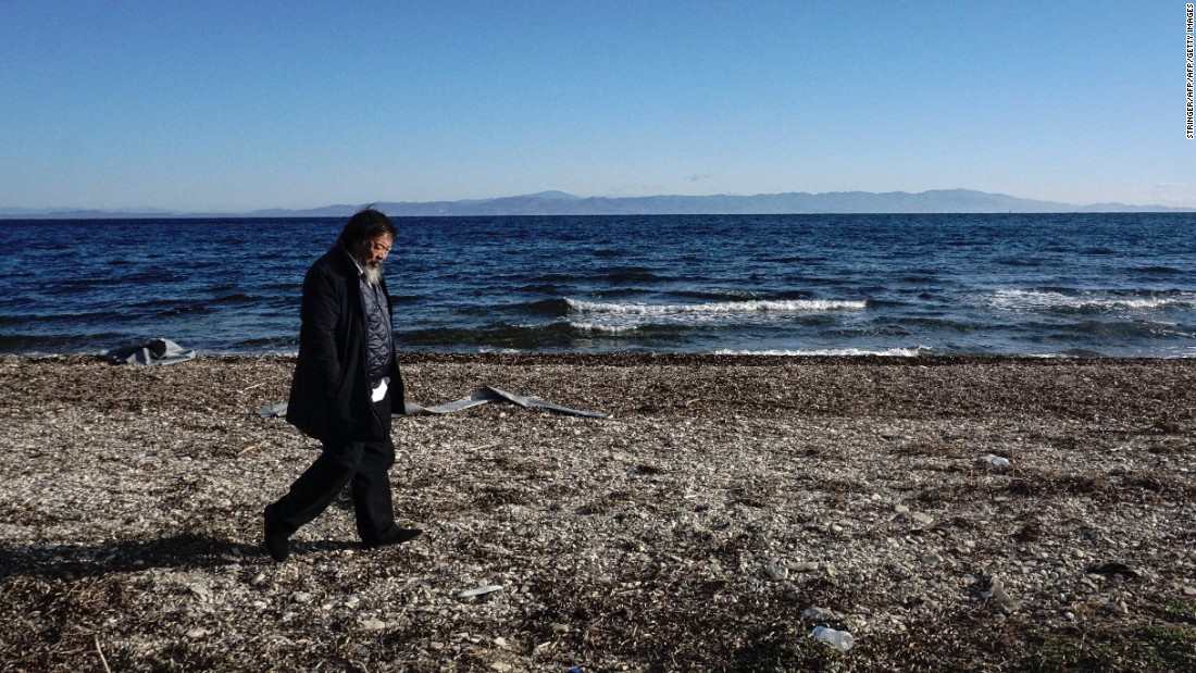 Ai Weiwei has been working out of Lesbos -- documenting the plight of Syrian migrants. 