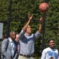 obama playing basketball file