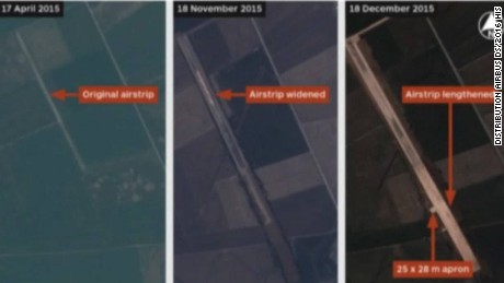Is the U.S. building an airfield in Syria?