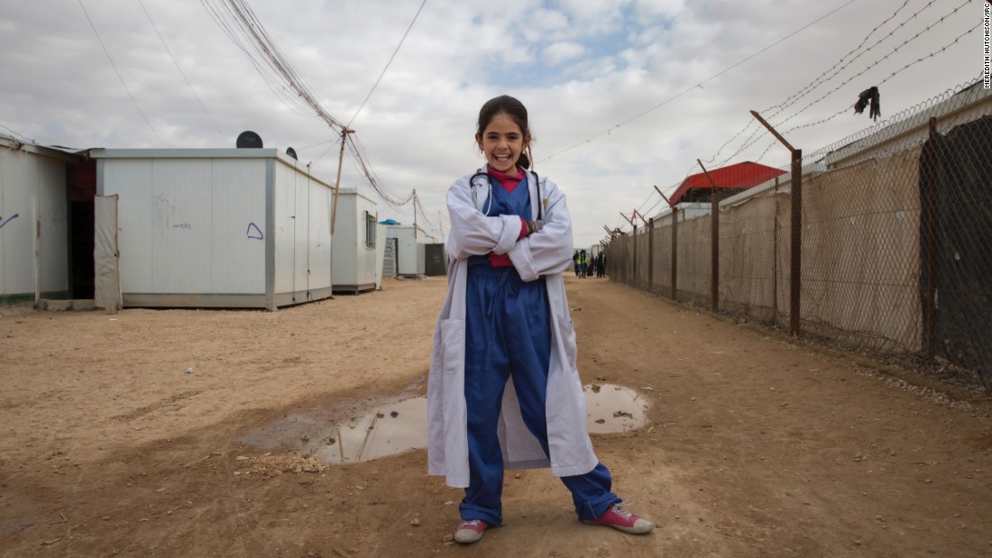 Photographer Meredith Hutchison of the International Rescue Committee asked Syrian girls who are refugees in Jordan what they want to be when they grow up. Here&#39;s what they said and how they picture themselves in the future.&lt;br /&gt;&lt;br /&gt;&lt;strong&gt;Rama, 13. Future job: Doctor&lt;/strong&gt; -- &quot;Walking down the street as a young girl in Syria or Jordan, I encountered many people suffering -- sick or injured -- and I always wanted to have the power and skills to help them. Now as a great physician in my community, I have that ability. Easing someone&#39;s pain is the most rewarding aspect of my job.&quot;&lt;br /&gt;