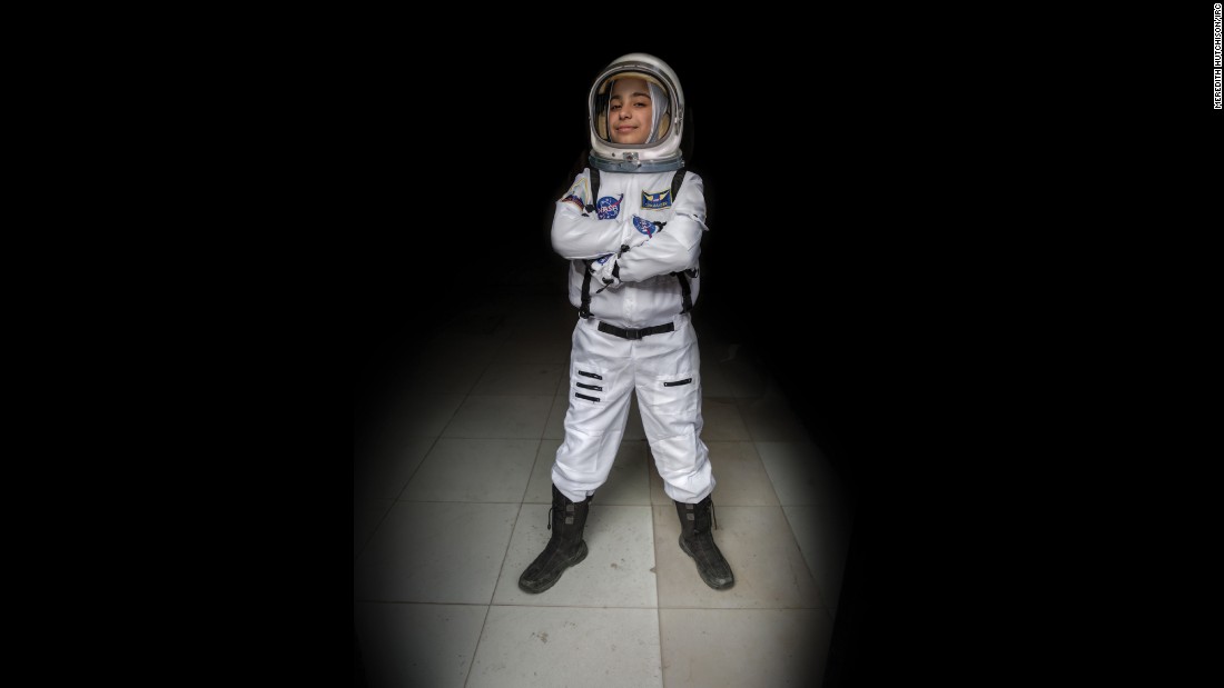 &quot;Ever since we studied the solar system in primary school, I have wanted to be an astronaut. I would imagine myself up in the sky discovering new things. In this society my path was not easy -- many people told me a girl can&#39;t become an astronaut. Now I have achieved my goals. I would tell young girls with aspirations not to be afraid.&quot;