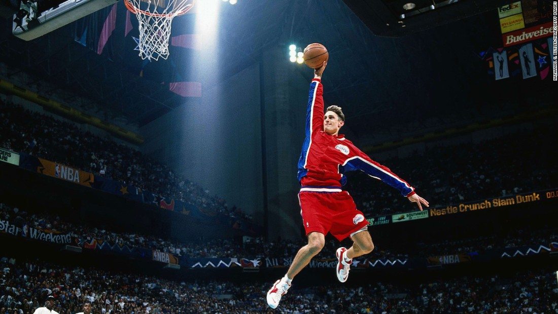 &lt;strong&gt;Brent Barry (1996):&lt;/strong&gt; Barry took off from the free-throw lane -- twice -- as he edged Michael Finley in the finals. Barry is the son of Hall of Famer Rick Barry, and two of his brothers also played in the NBA.