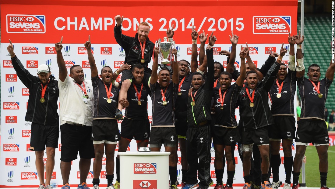 Fiji topped the rankings after winning the 2014-15 Sevens World Series, sealing qualification for Rio 2016. 